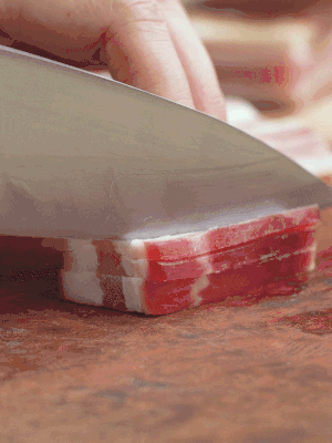 金字淡咸肉切絲。